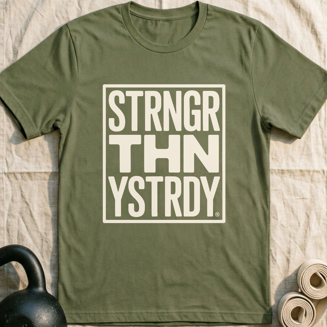 Strnger Thn Ystrdy T-Shirt — Military Green