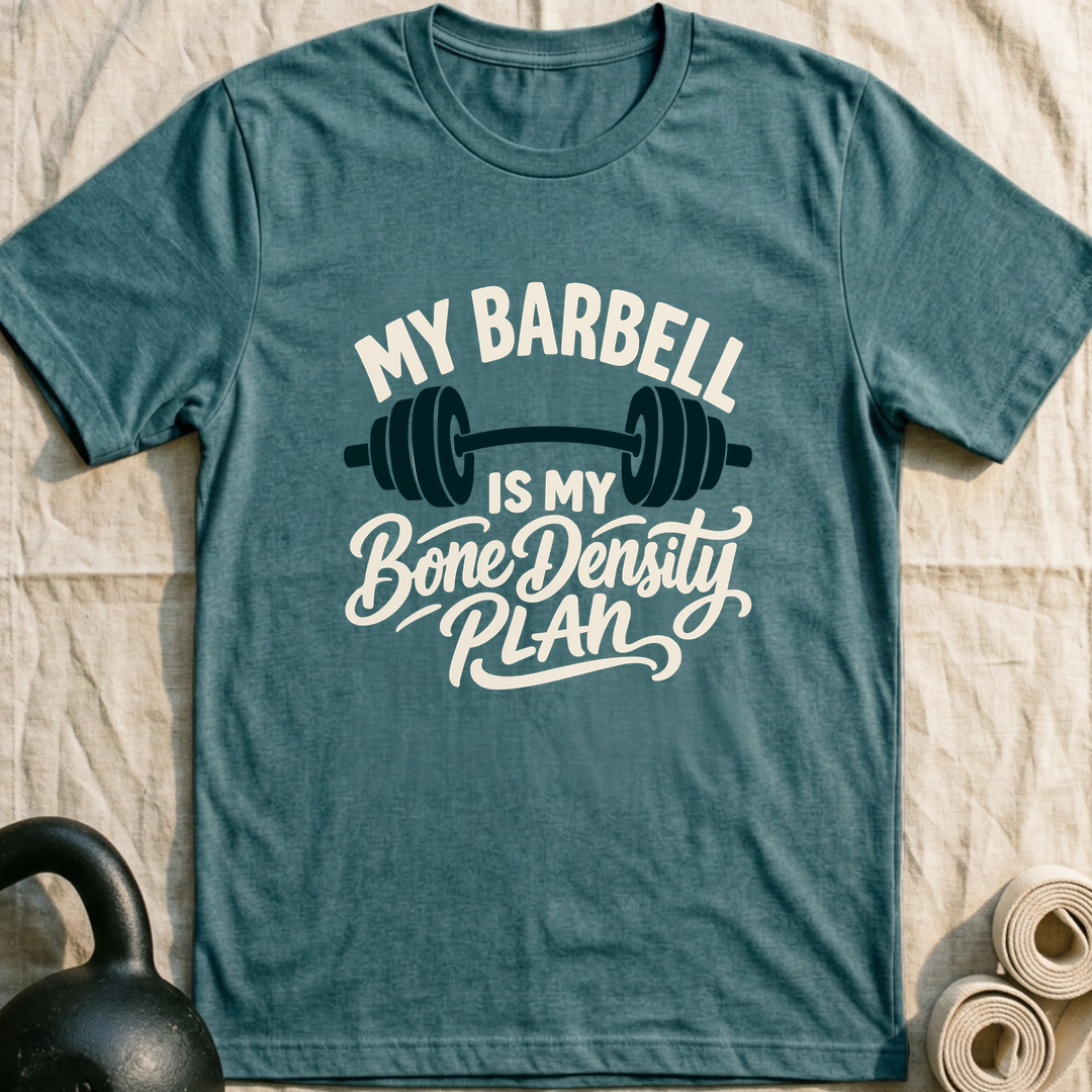 Bone Density Plan T-Shirt — Heather Deep Teal