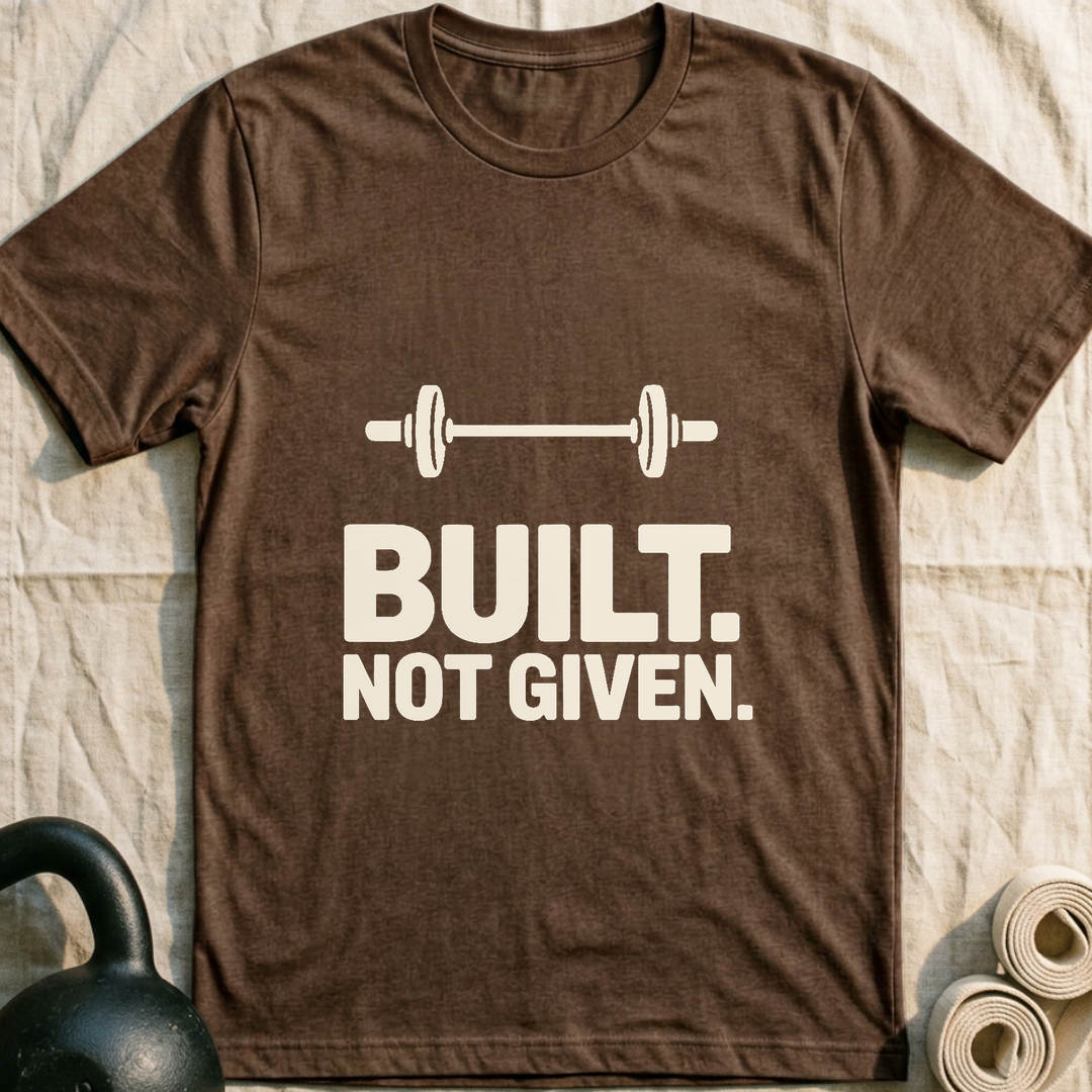 Built Not Given T-Shirt — Heather Brown