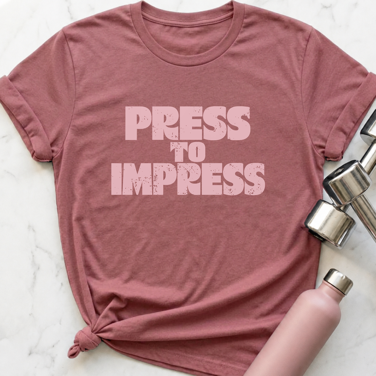 Press To Impress T-Shirt — Mauve