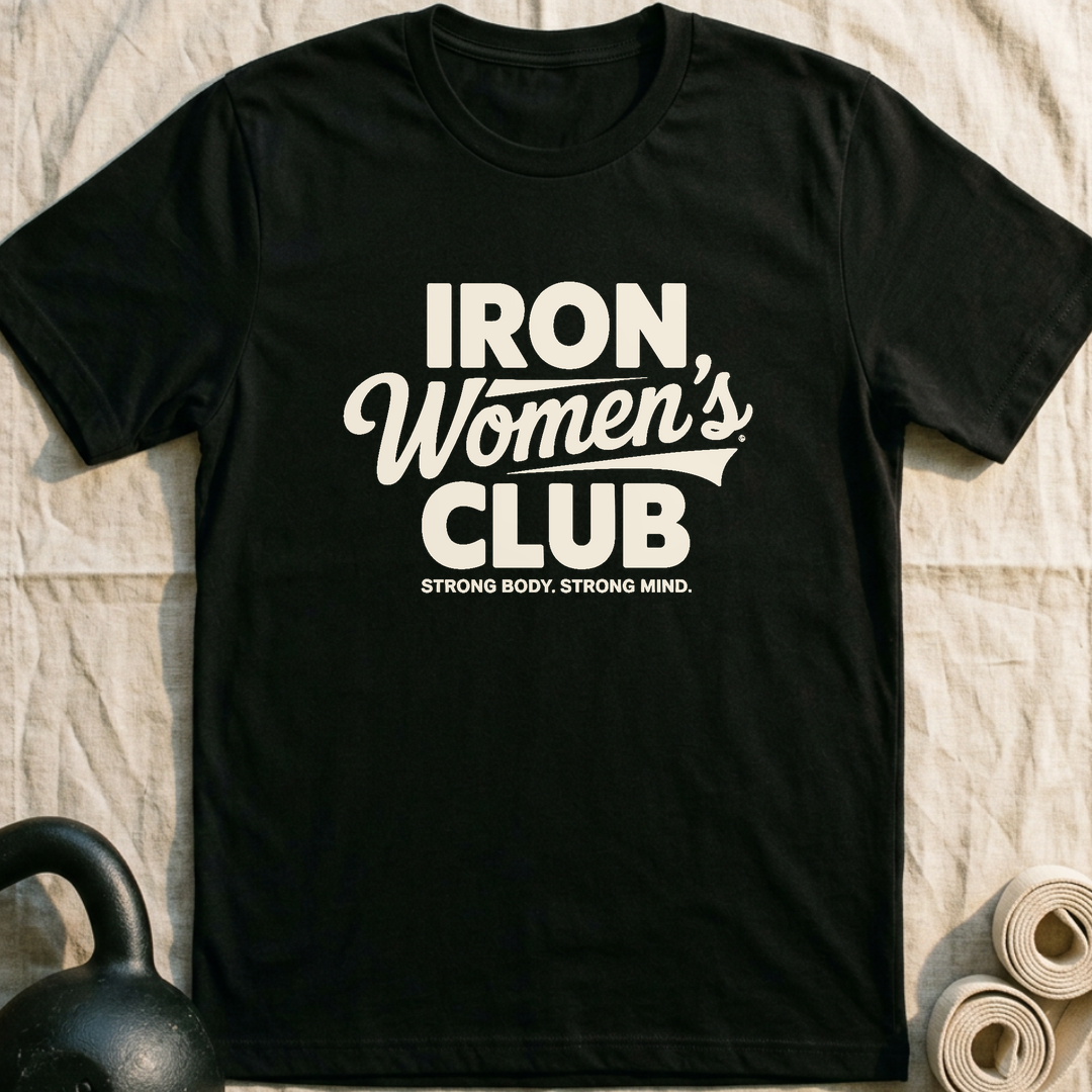 Iron Women's Club T-Shirt — Black