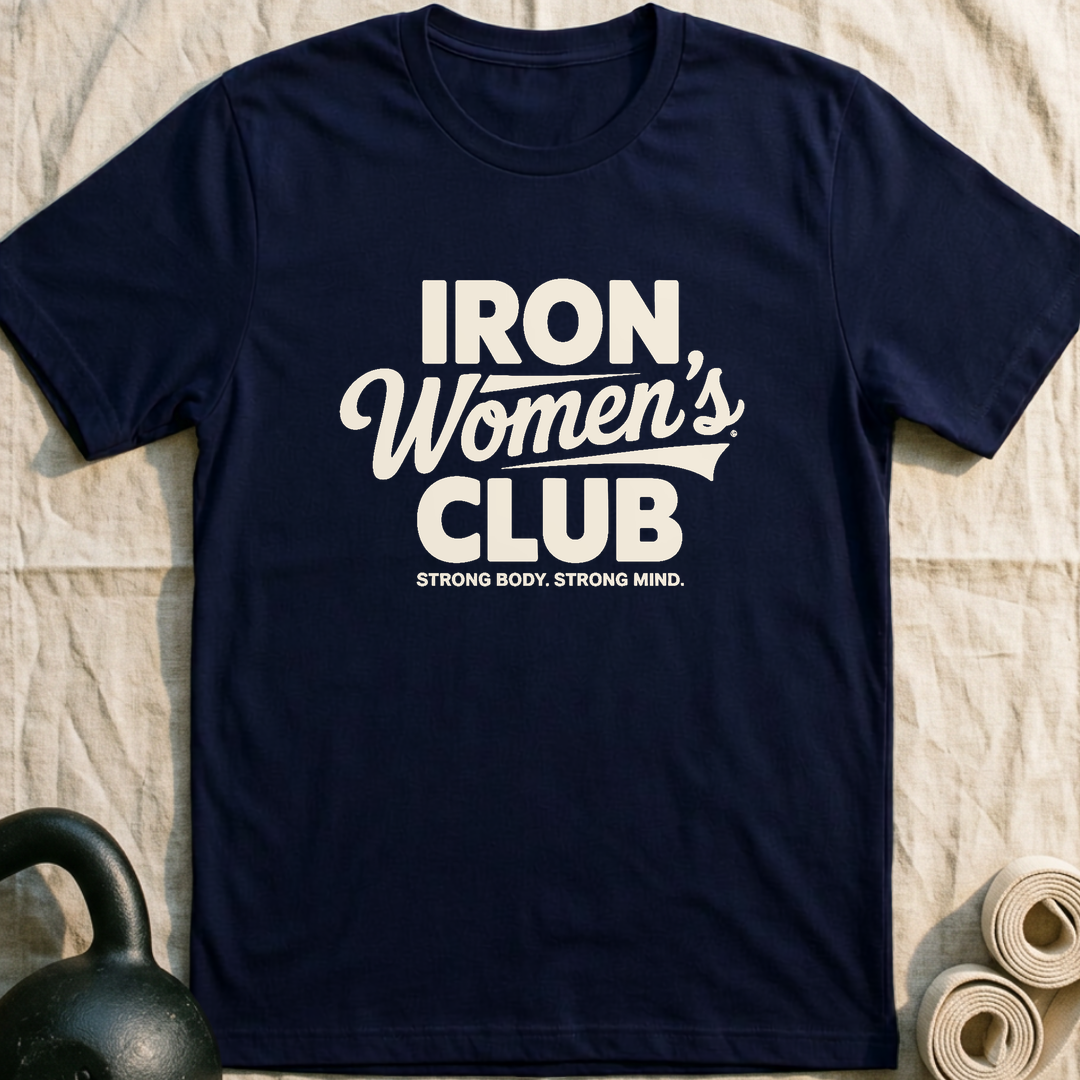 Iron Women's Club T-Shirt — Navy