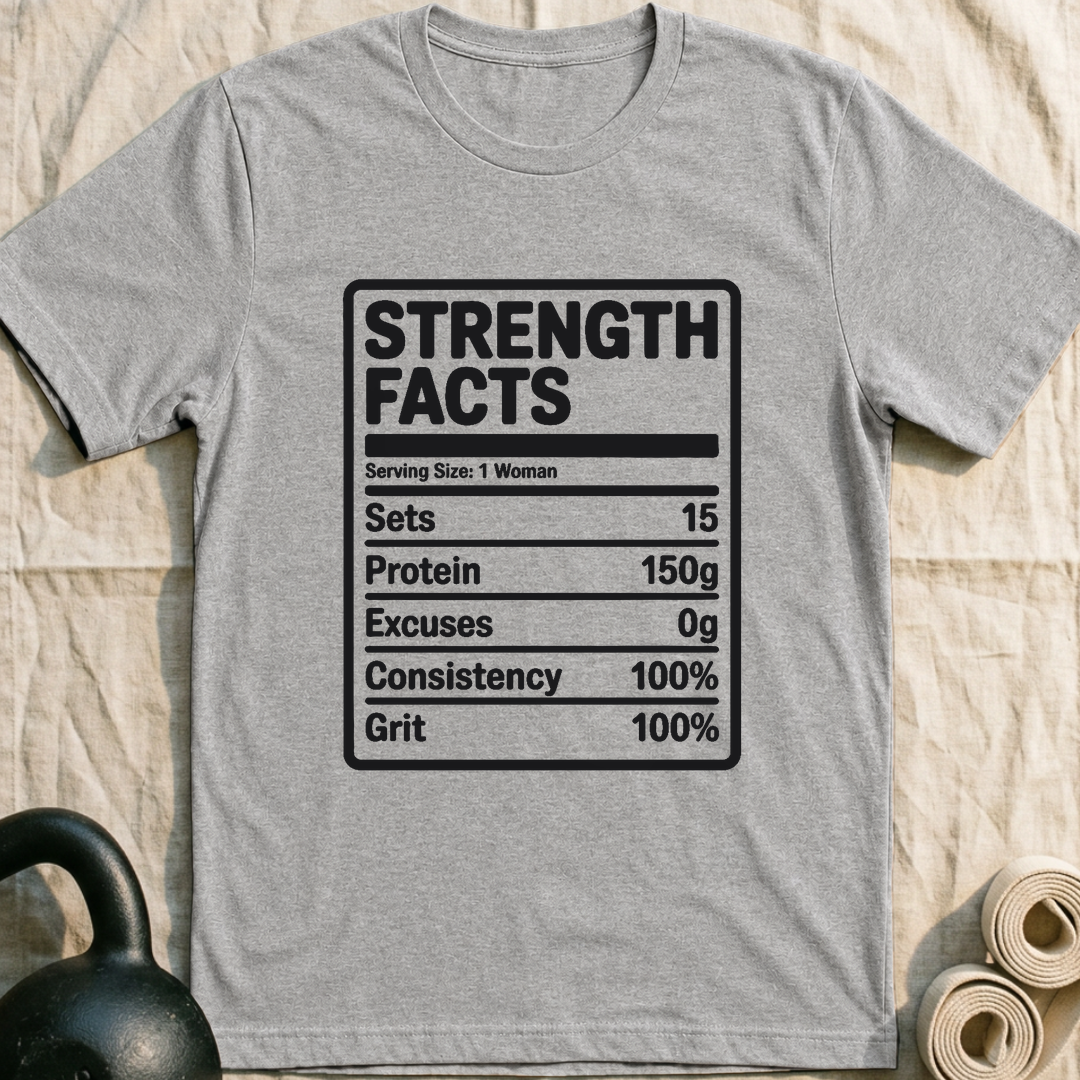 Strength Facts T-Shirt — Athletic Heather