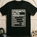 Strength Facts T-Shirt — Black