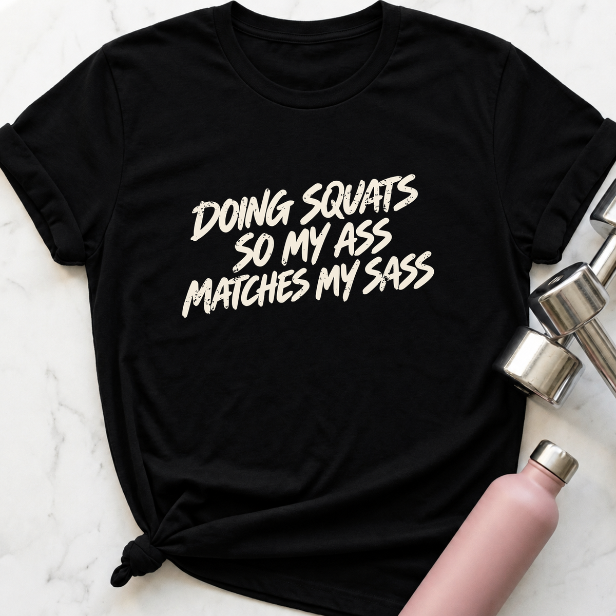 Ass Matches My Sass T-Shirt — Black