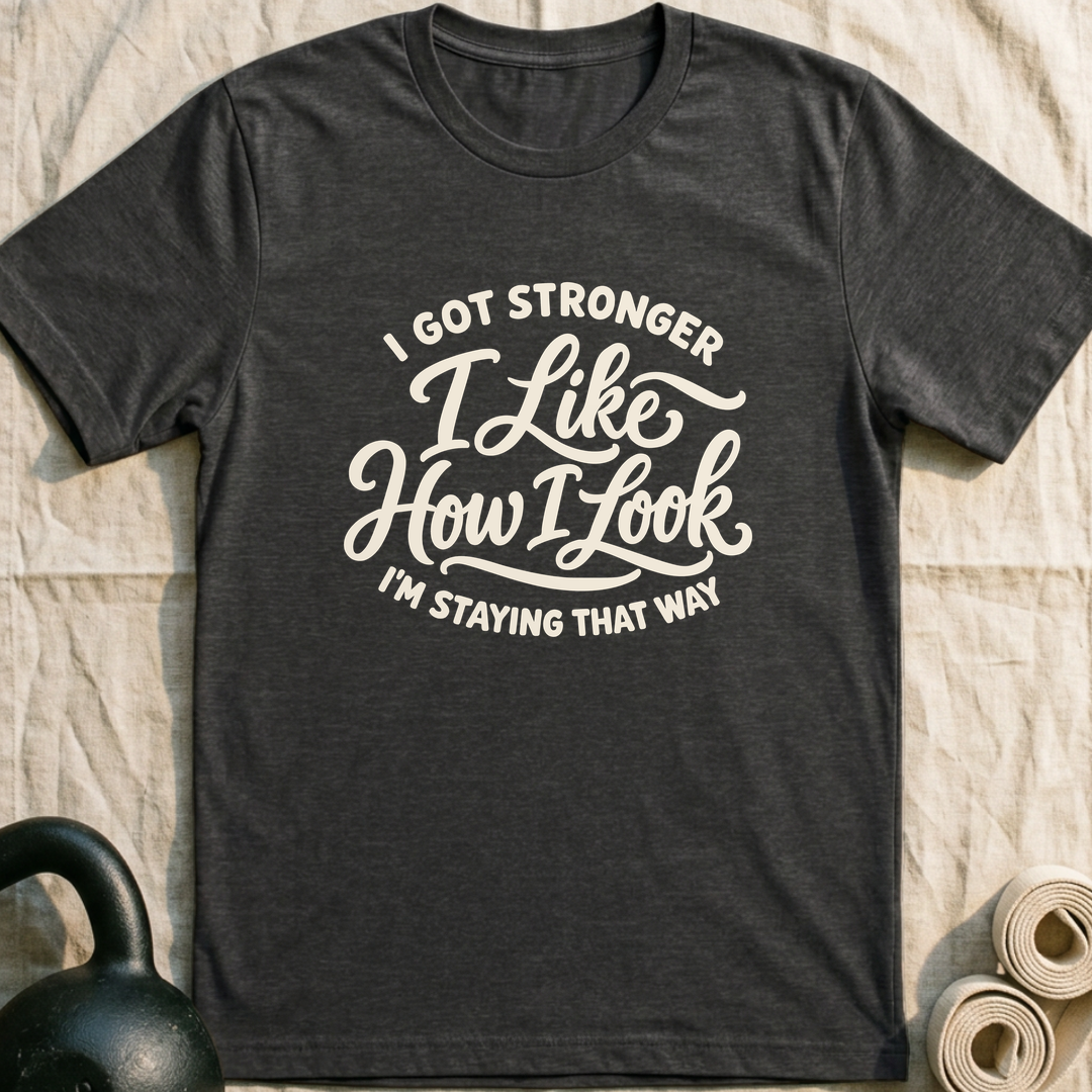I Like How I Look T-Shirt — Dark Grey Heather
