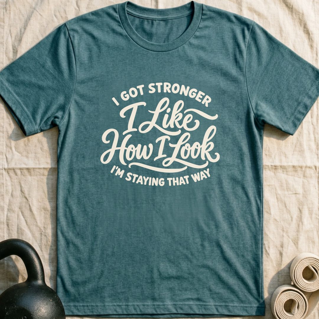 I Like How I Look T-Shirt — Heather Deep Teal