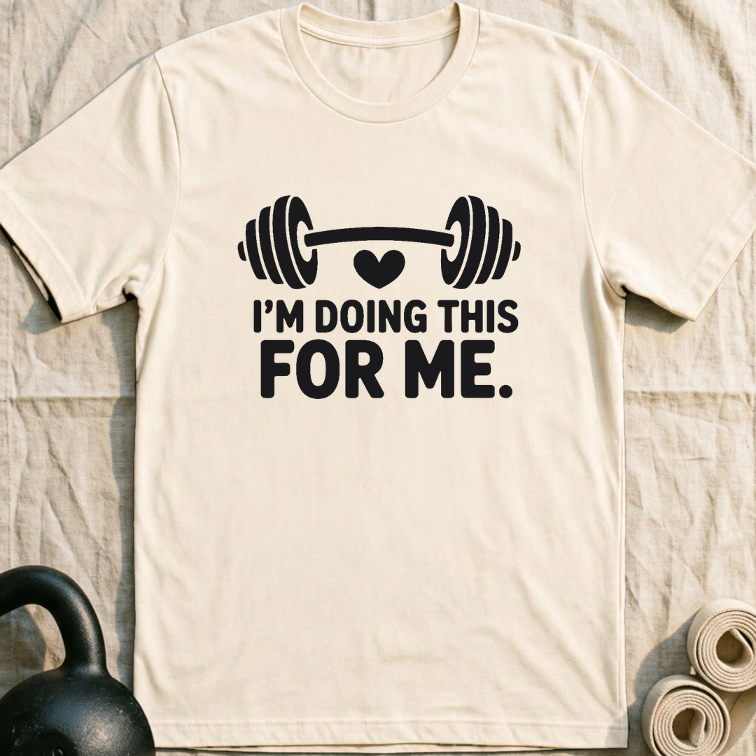 Doing This For Me Heart T-Shirt — Natural