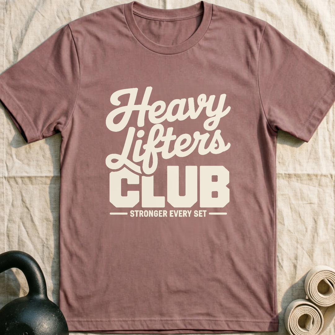 Heavy Lifters Club T-Shirt — Mauve