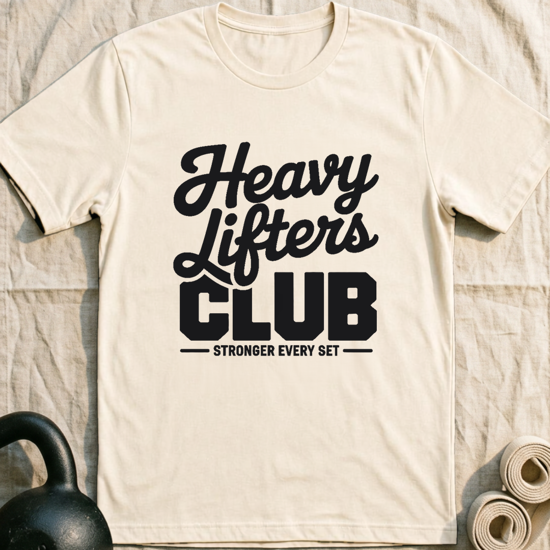 Heavy Lifters Club T-Shirt — Natural