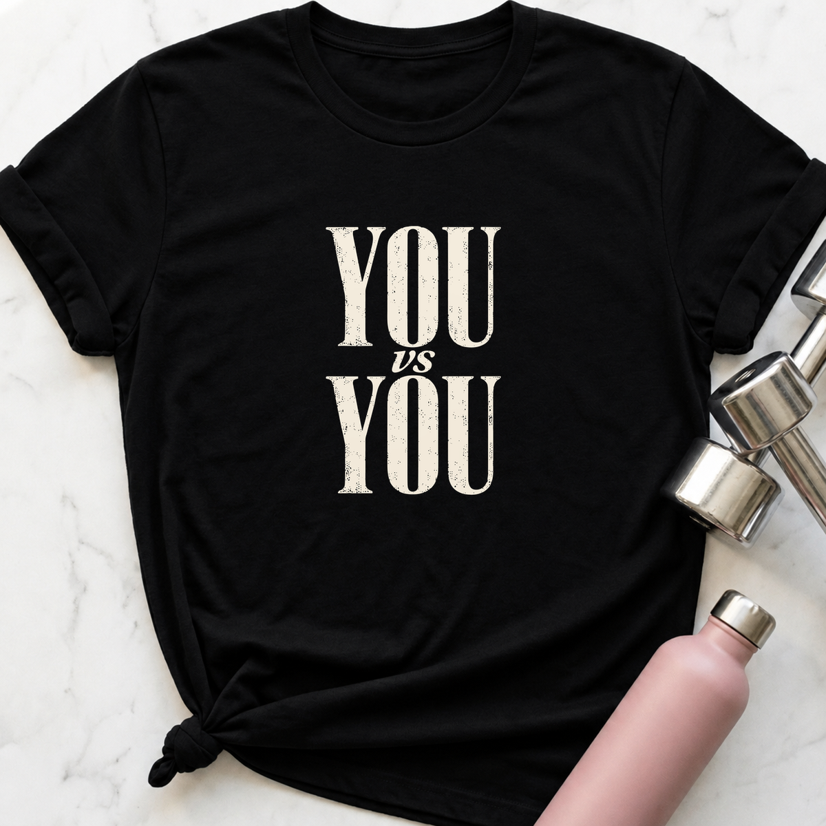 You vs You T-Shirt — Black