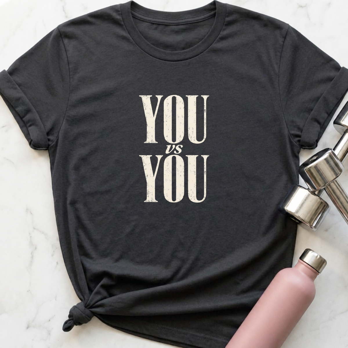 You vs You T-Shirt — Dark Grey Heather