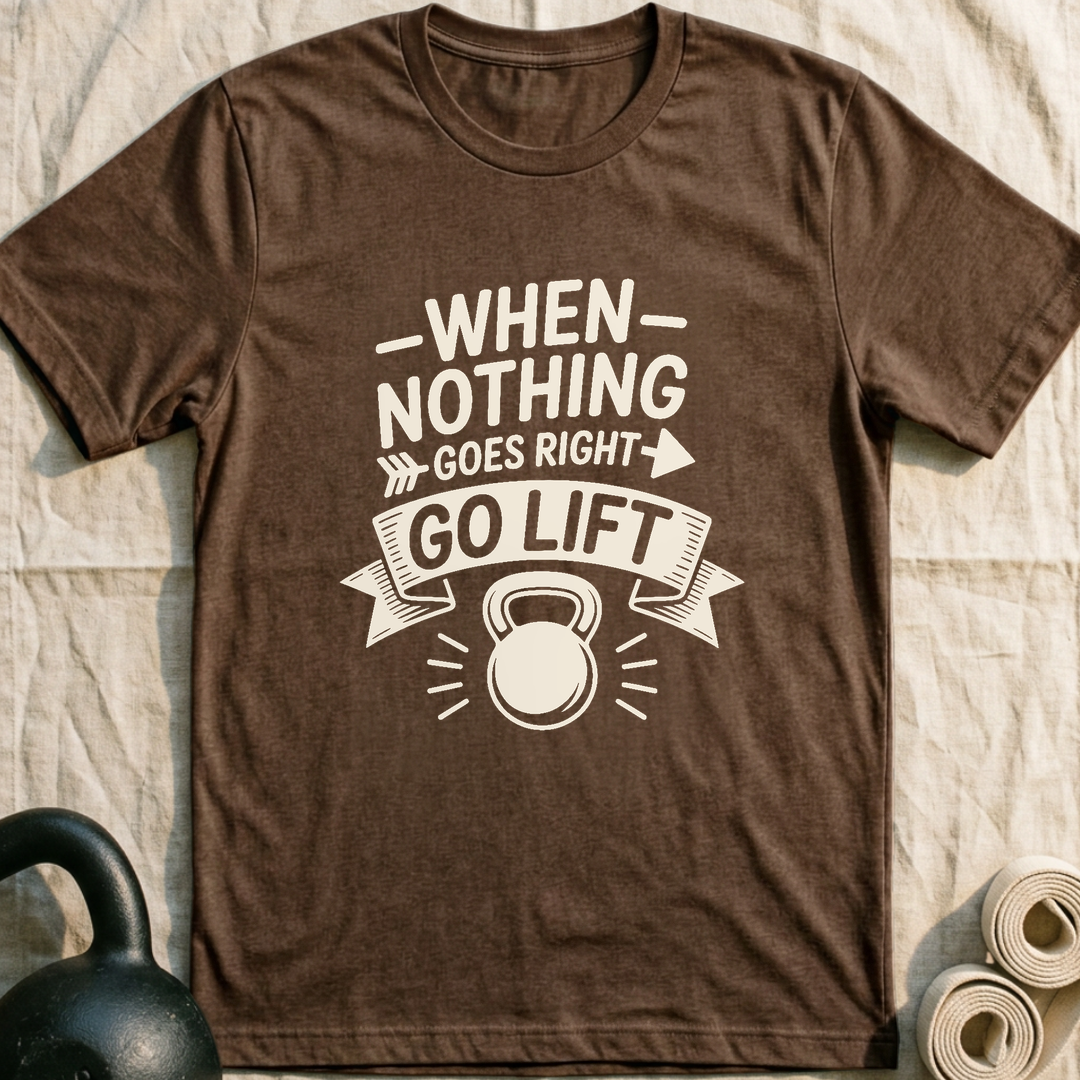 Go Lift T-Shirt — Heather Brown