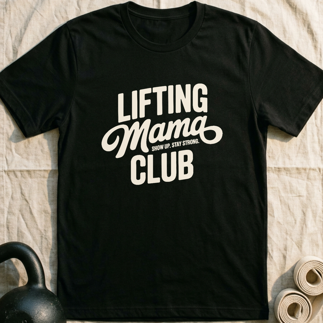 Lifting Mama Club T-Shirt — Black