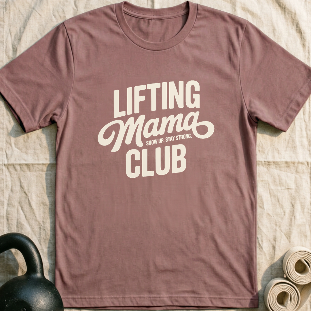 Lifting Mama Club T-Shirt — Mauve