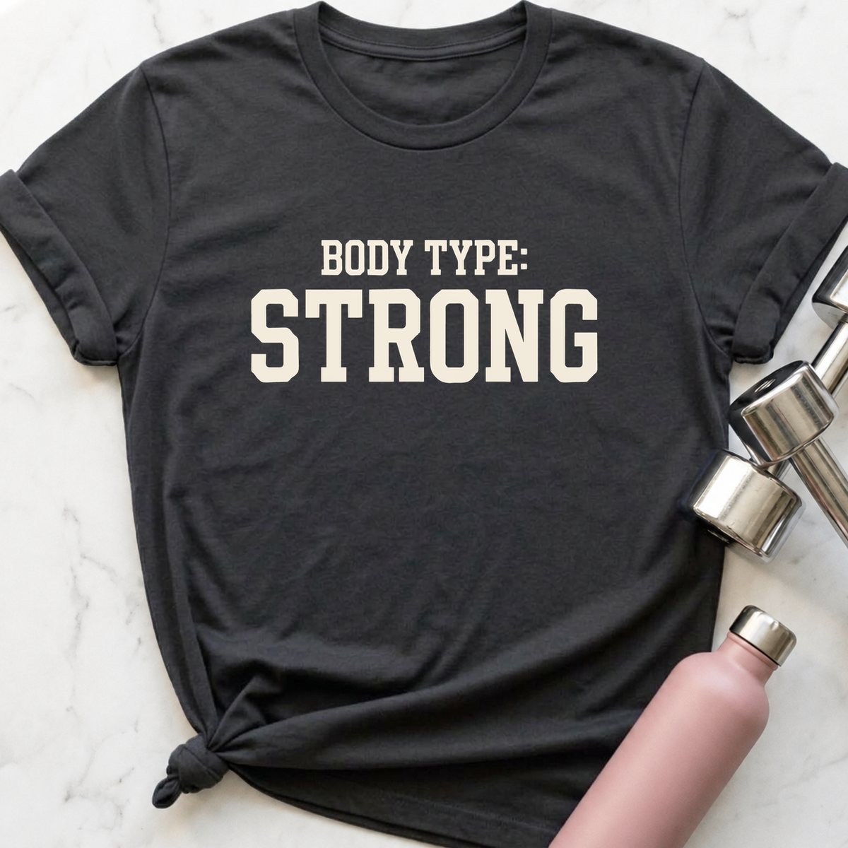 Body Type Strong T-Shirt — Dark Grey Heather