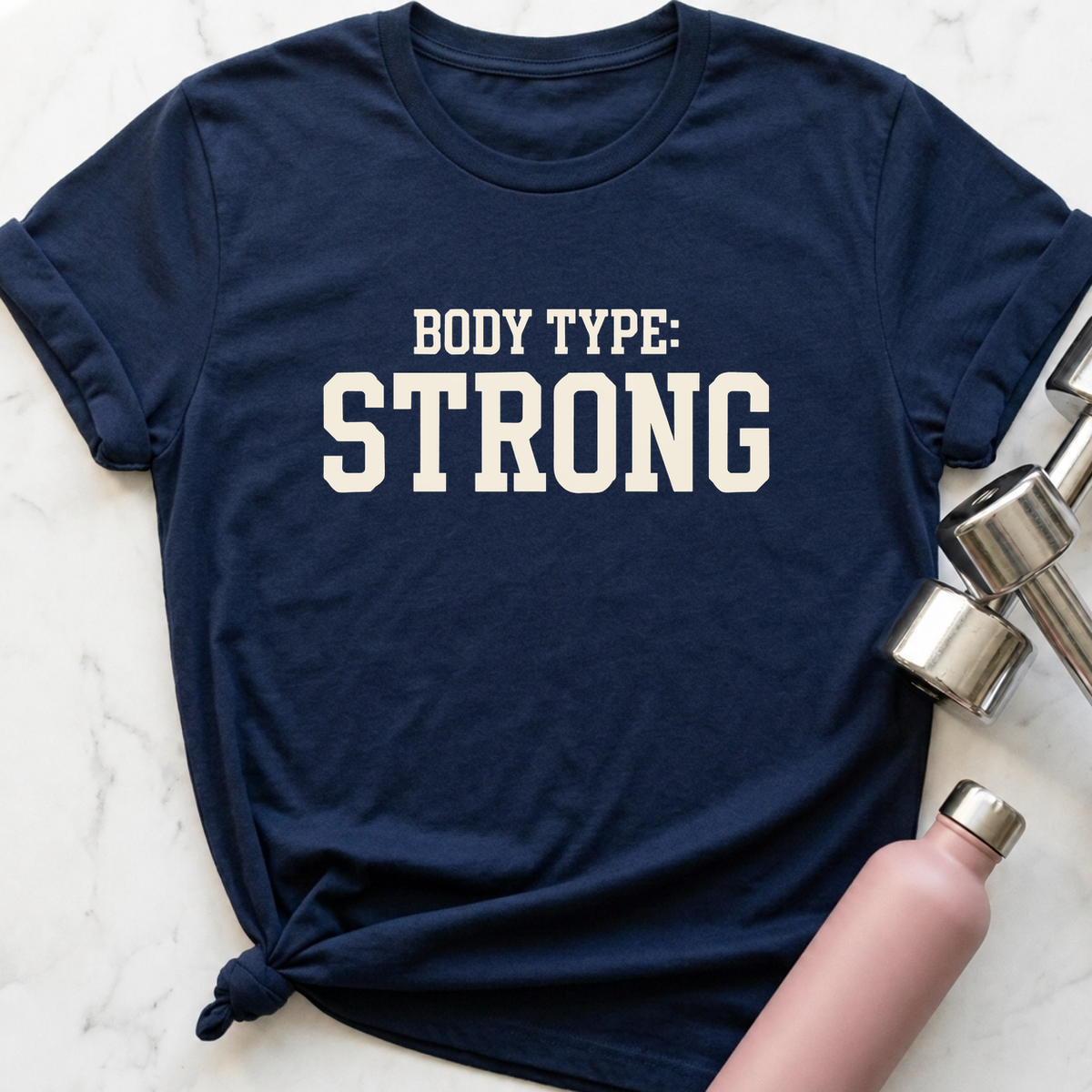 Body Type Strong T-Shirt — Navy