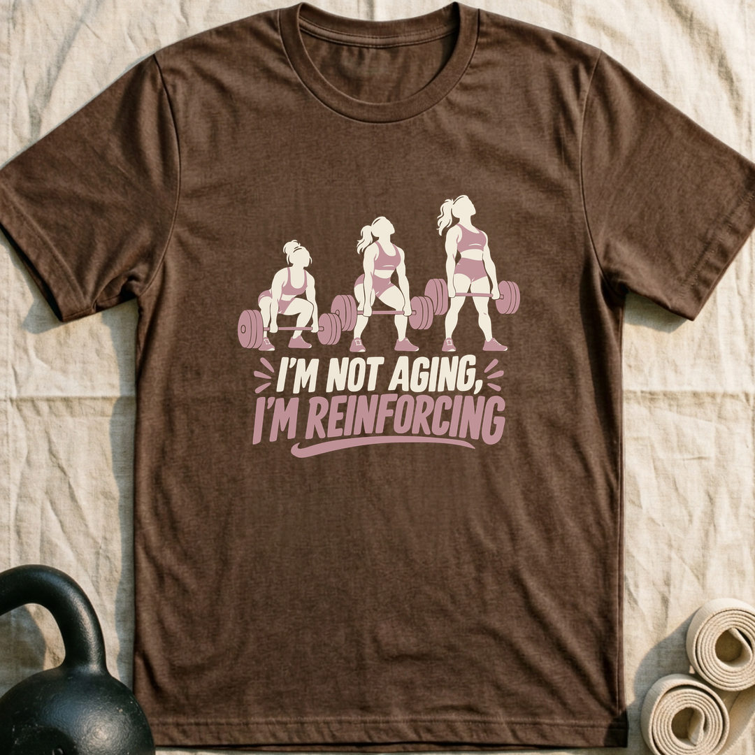 Reinforced Not Aged T-Shirt — Heather Brown