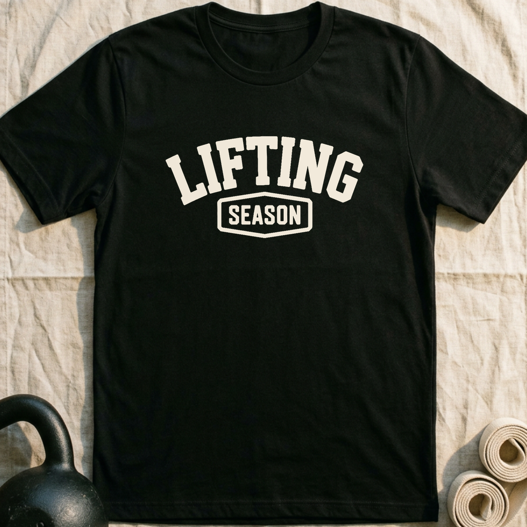 Lifting Season Shield T-Shirt — Black