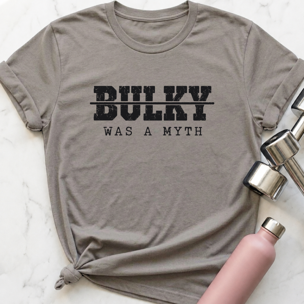Bulky Was A Myth T-Shirt — Athletic Heather