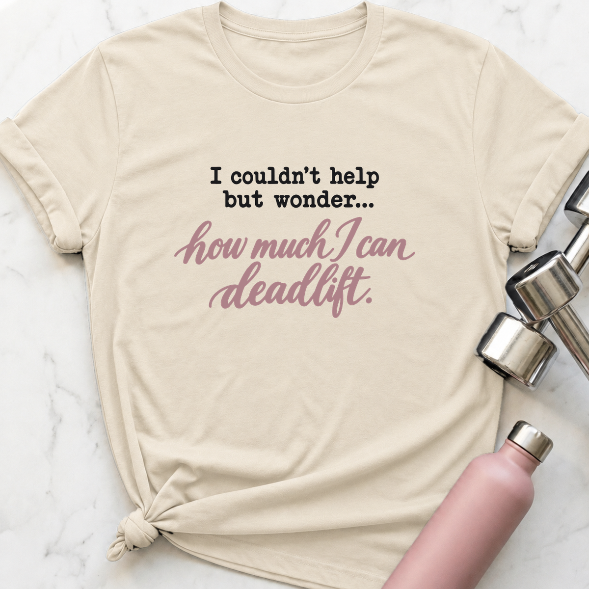 I Couldn't Help But Wonder T-Shirt — Natural