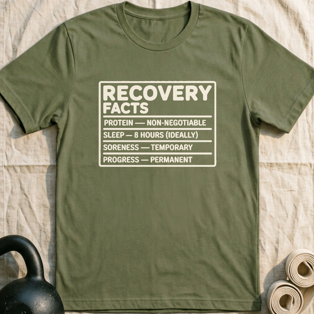 Recovery Facts T-Shirt — Military Green