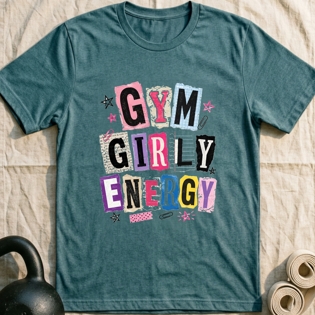 Gym Girly Cutout T-Shirt — Heather Deep Teal