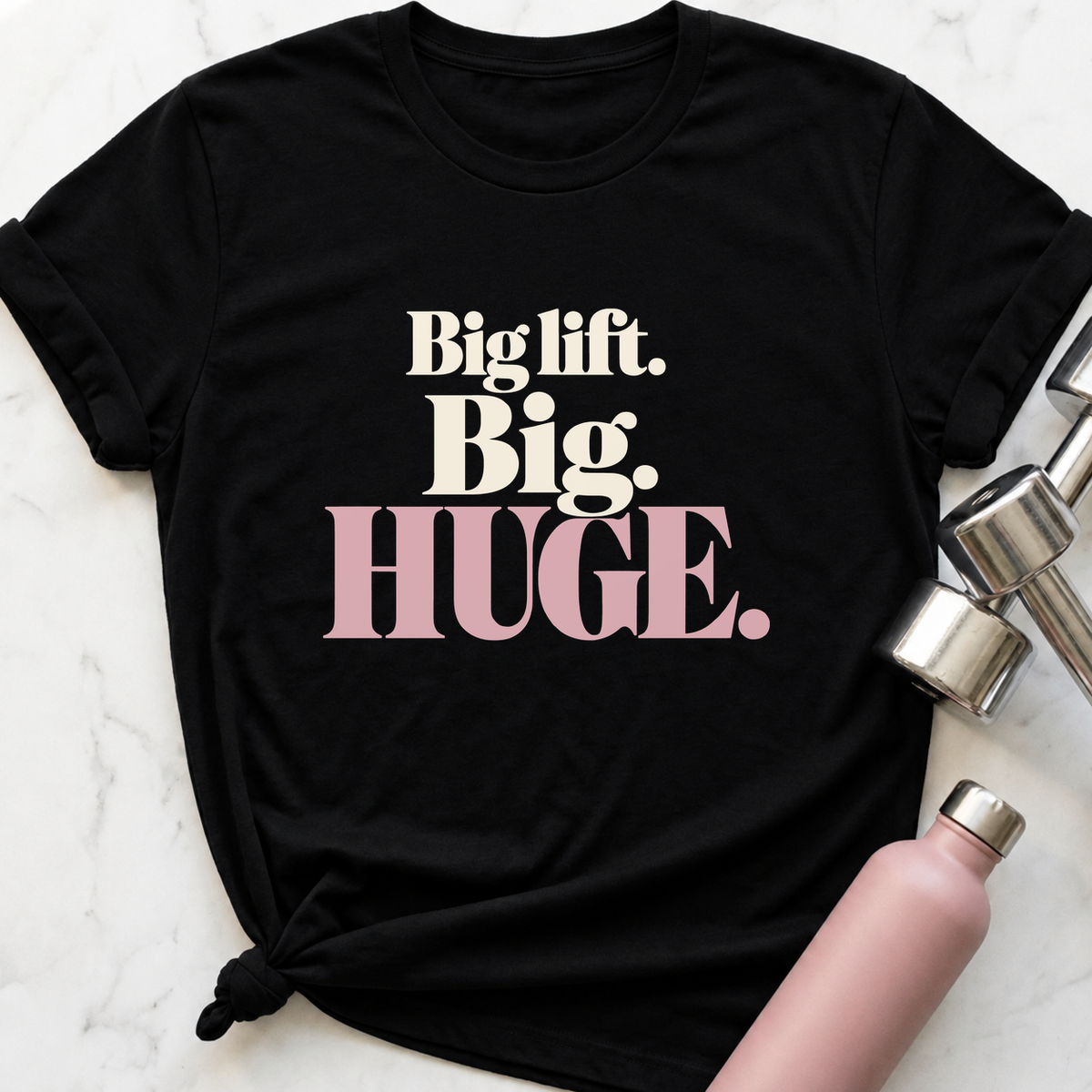 Big Lift Big Huge T-Shirt — Black