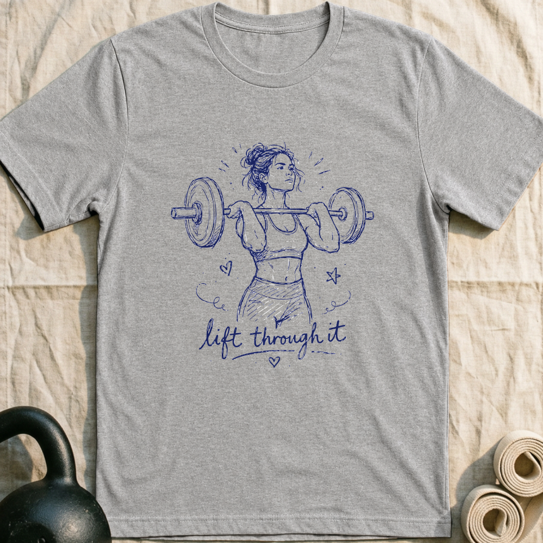 Lift Through It T-Shirt — Athletic Heather