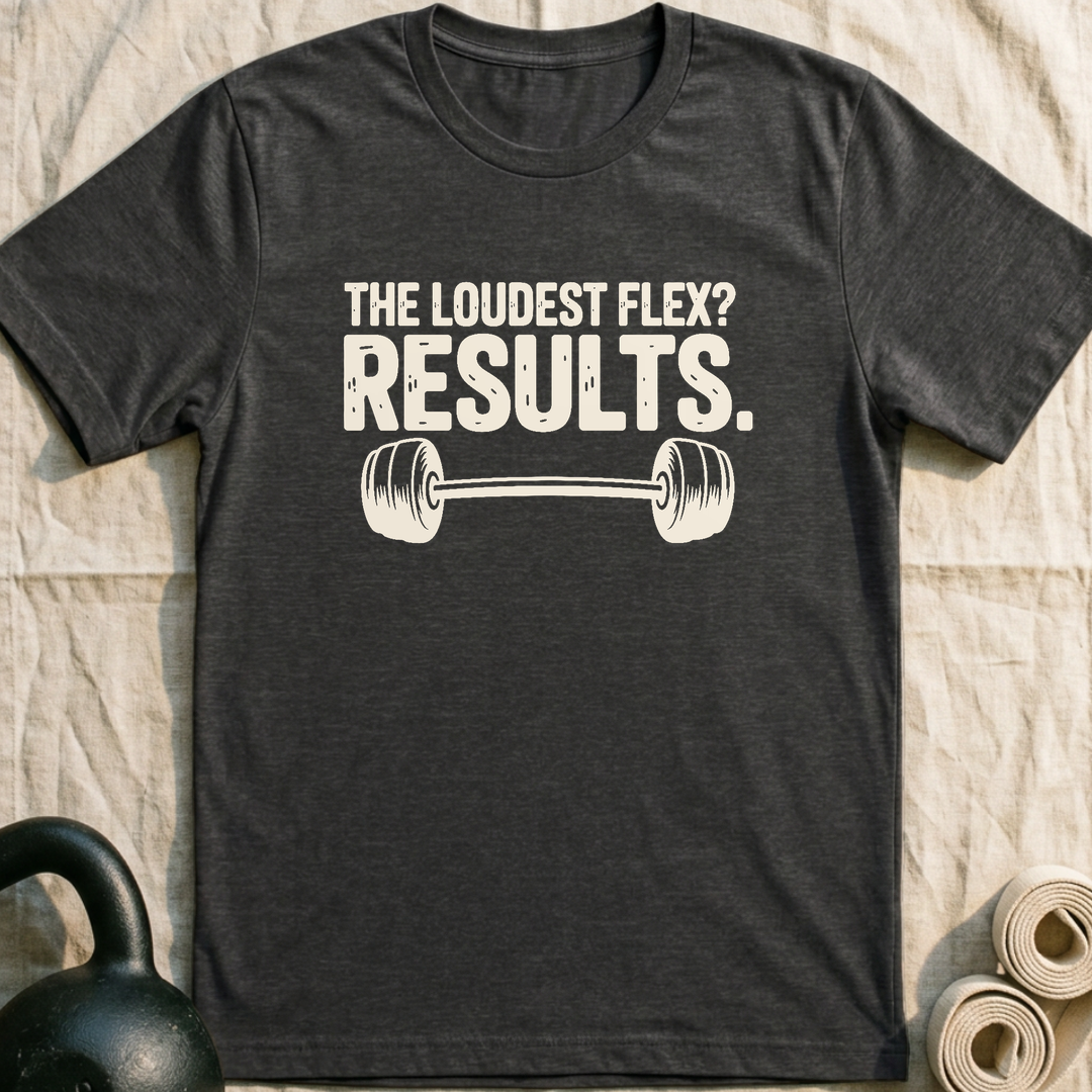 The Loudest Flex T-Shirt — Dark Grey Heather