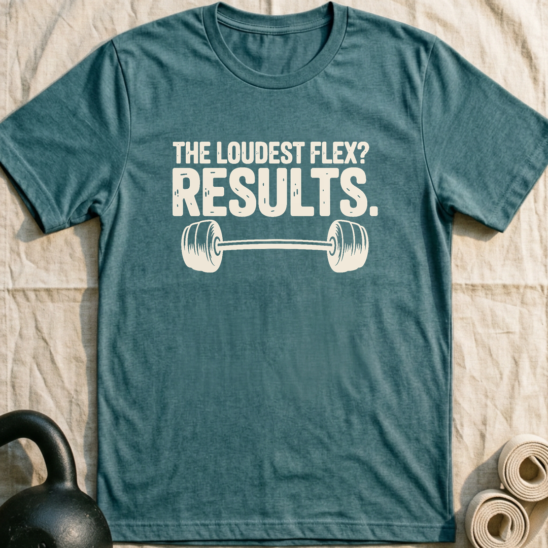 The Loudest Flex T-Shirt — Heather Deep Teal