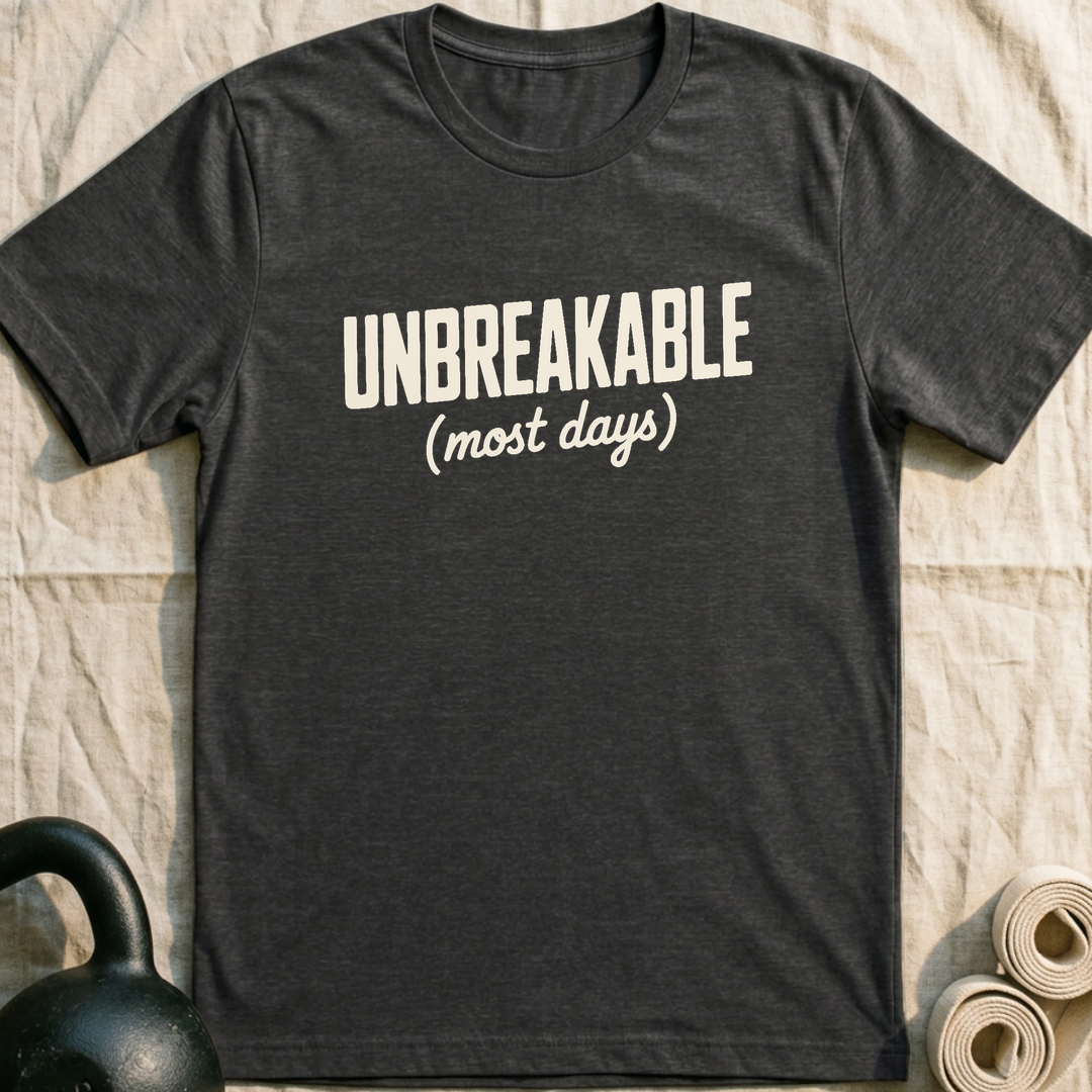 Unbreakable Most Days T-Shirt — Dark Grey Heather