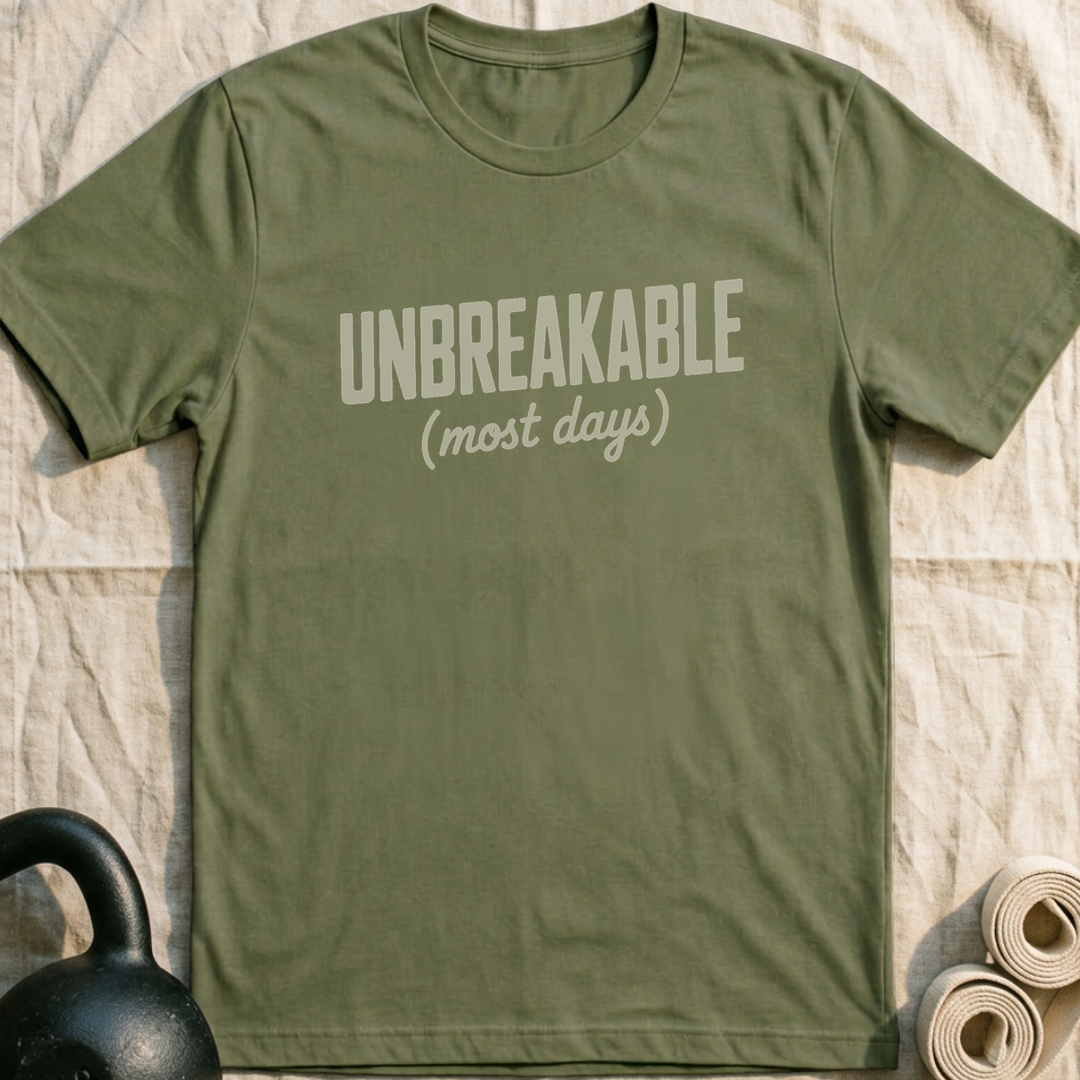 Unbreakable Most Days T-Shirt — Military Green