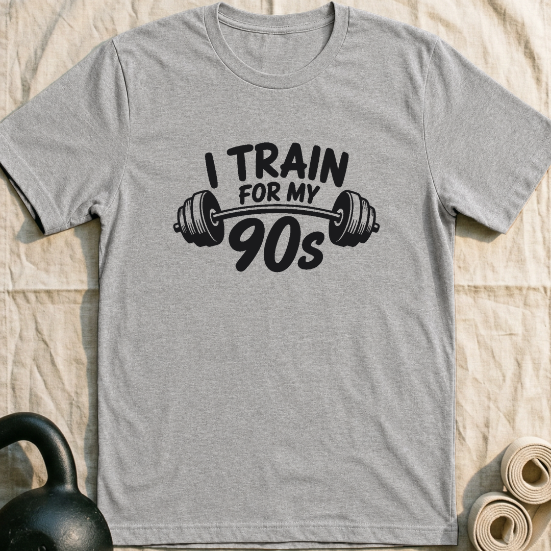 I Train For My 90s T-Shirt — Athletic Heather