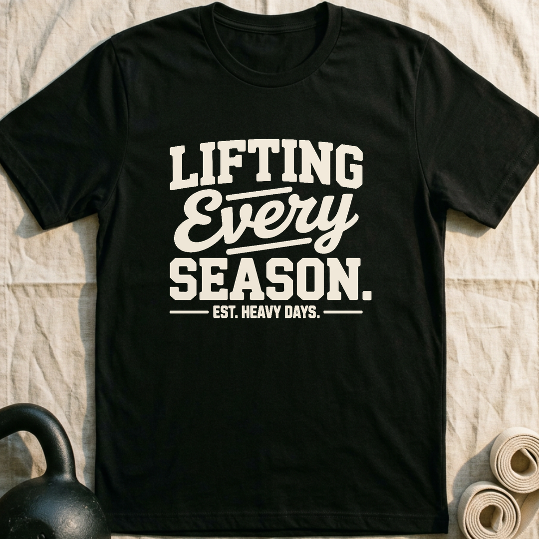 Lifting Every Season T-Shirt — Black