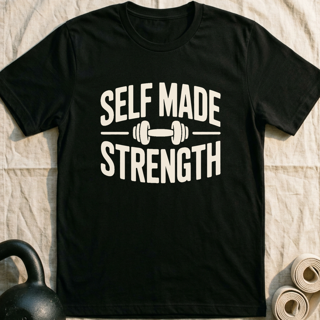 Self Made Strength T-Shirt — Black