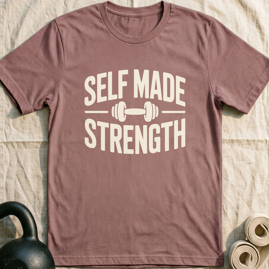 Self Made Strength T-Shirt — Mauve